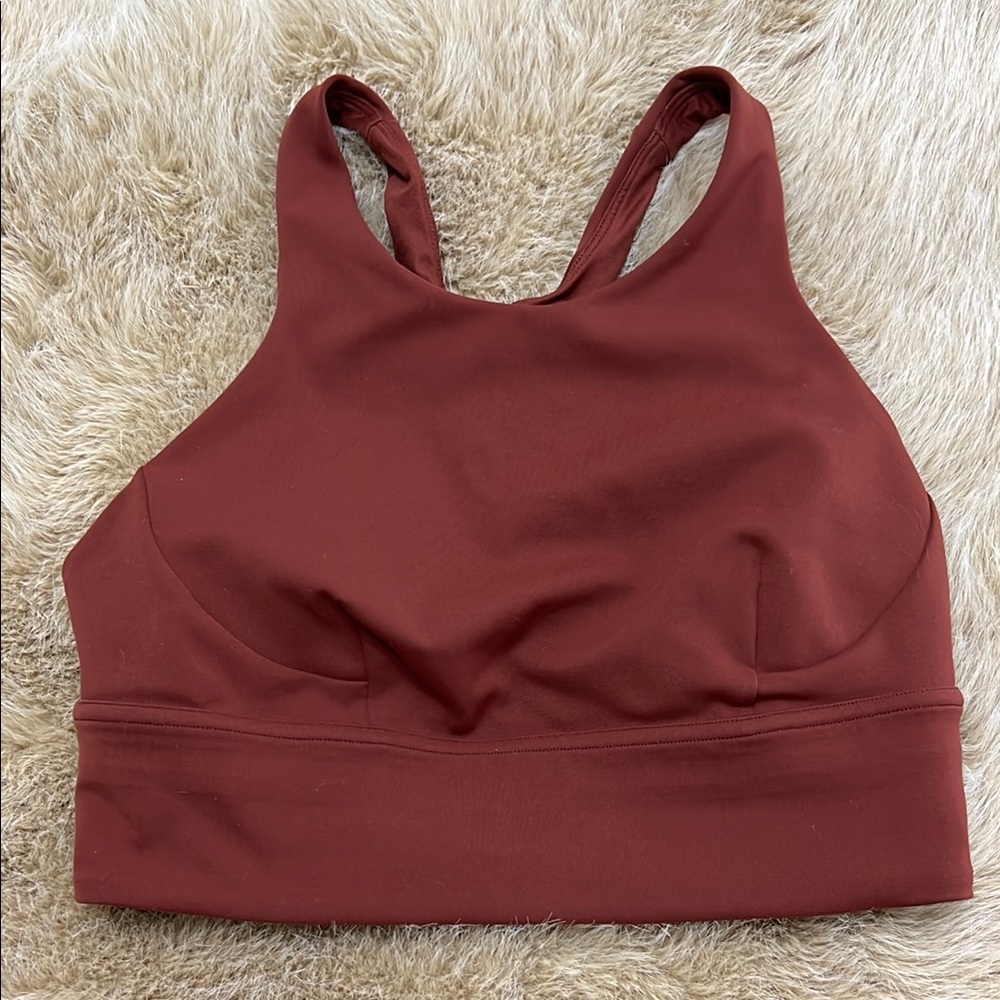 Lululemon Wunder Train longline high-neck bra, size 8